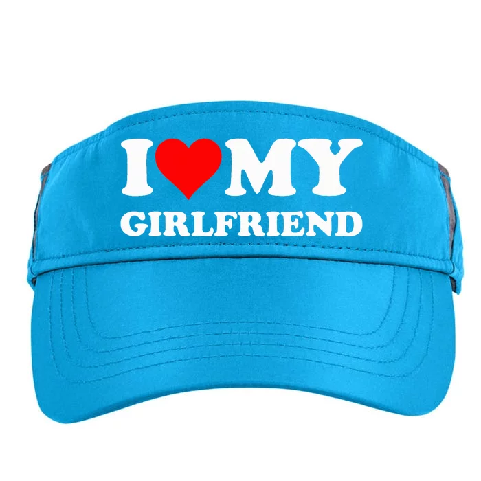 I Love My Girlfriend I Heart My Girlfriend Adult Drive Performance Visor