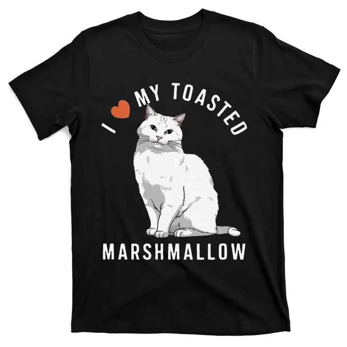 I Love My Toasted Marshmallow Flame Point Siamese Cat T-Shirt