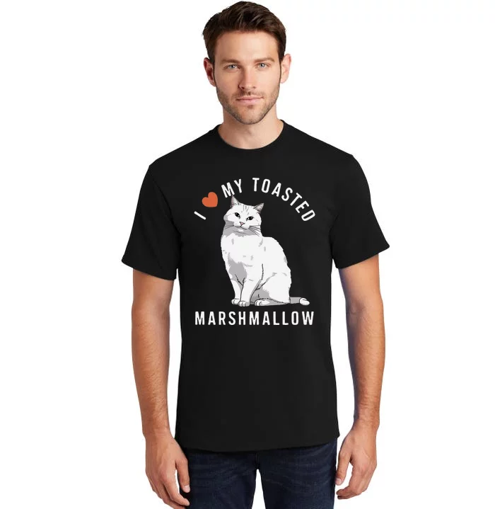 I Love My Toasted Marshmallow Flame Point Siamese Cat Tall T-Shirt