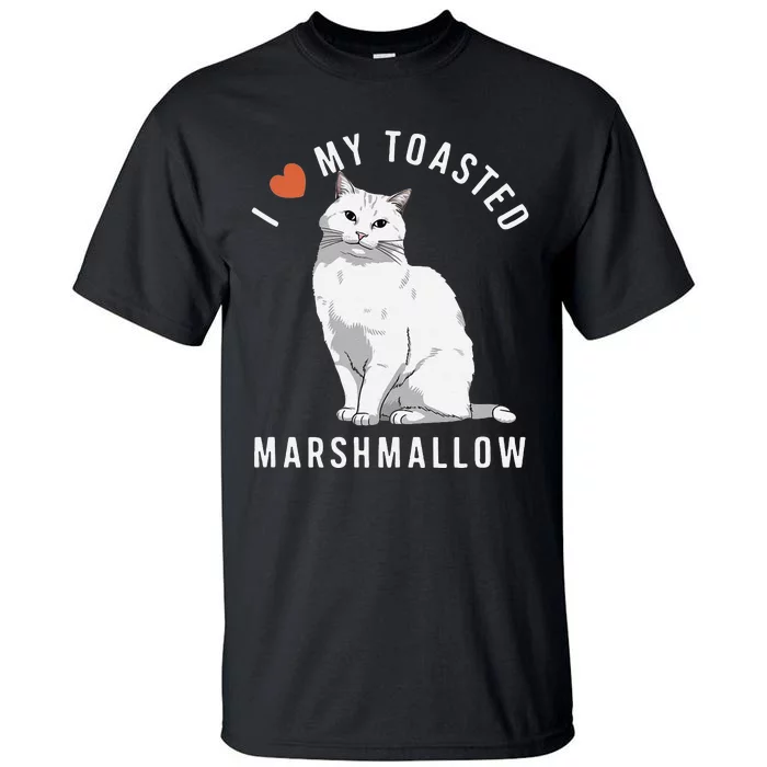 I Love My Toasted Marshmallow Flame Point Siamese Cat Tall T-Shirt