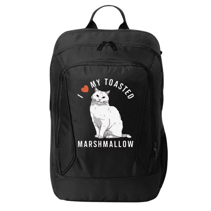 I Love My Toasted Marshmallow Flame Point Siamese Cat City Backpack