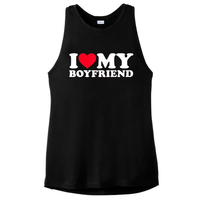 I Love My Friend Gift I Heart My Friend Gift Bf Cute Gift Ladies Tri-Blend Wicking Tank