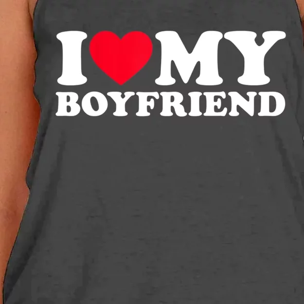 I Love My Friend Gift I Heart My Friend Gift Bf Cute Gift Women's Knotted Racerback Tank