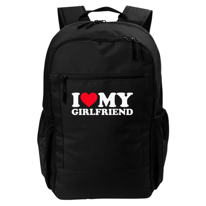 I Love My Girlfriend Classic Fit In Black Daily Commute Backpack