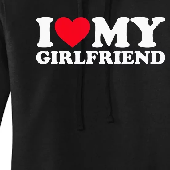 I Love My Girlfriend Classic Fit In Black Women's Pullover Hoodie