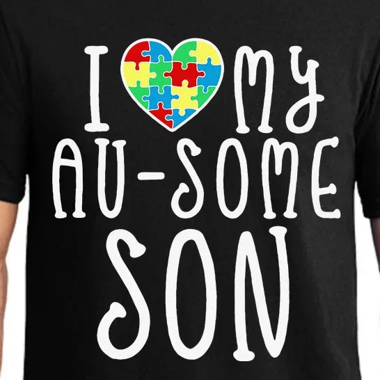 I LOVE MY AUSOME SON Autism Awareness Walk Meme Pajama Set