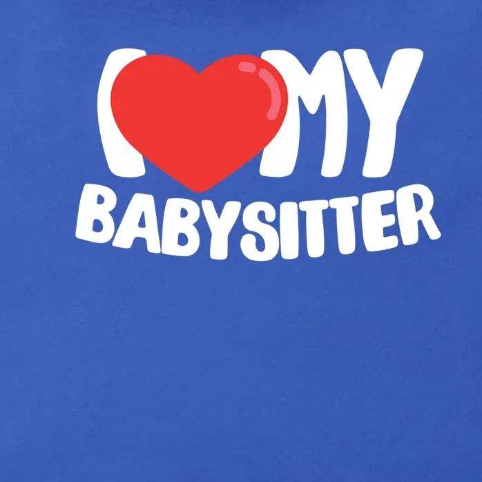 I Love My Sitter Great Gift Zip Tote Bag