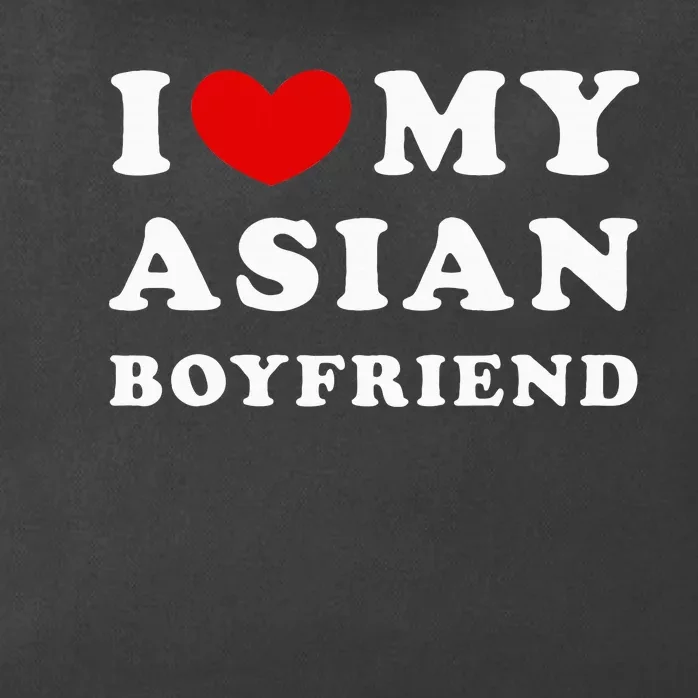 I Love My Asian Boyfriend Zip Tote Bag