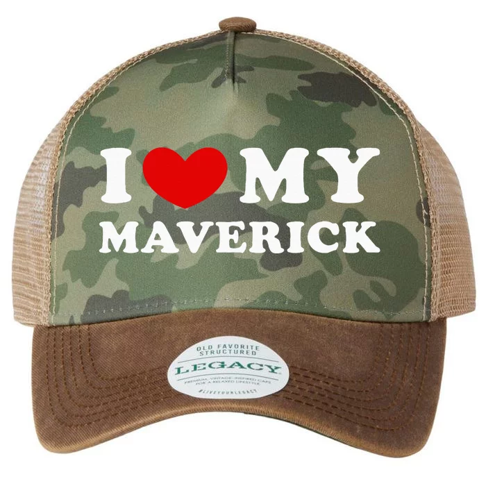 I Love My Maverick Legacy Tie Dye Trucker Hat