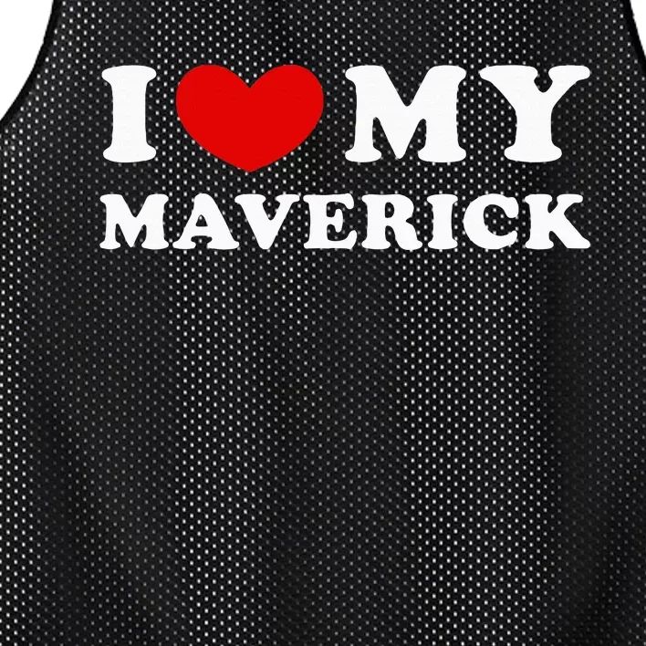 I Love My Maverick Mesh Reversible Basketball Jersey Tank