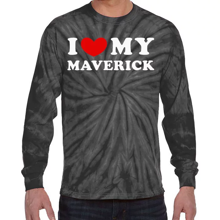 I Love My Maverick Tie-Dye Long Sleeve Shirt