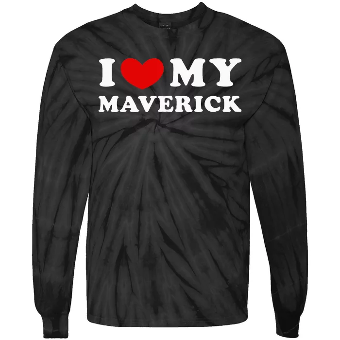 I Love My Maverick Tie-Dye Long Sleeve Shirt