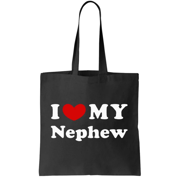 I Love My Nephew Tote Bag