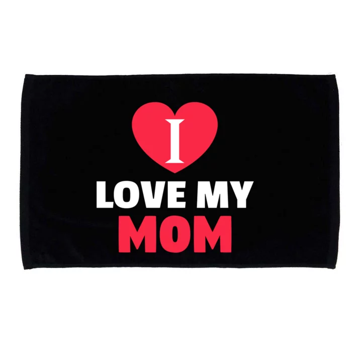 I Love My Loving Mom Grandma Grand Family Great Gift Microfiber Hand Towel