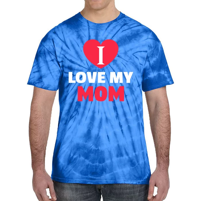 I Love My Loving Mom Grandma Grand Family Great Gift Tie-Dye T-Shirt