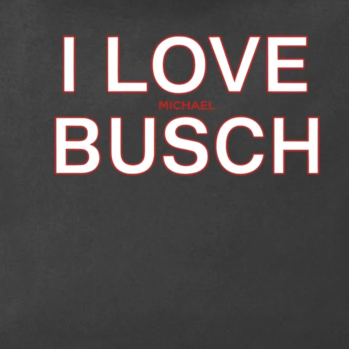 I Love Michael Busch Zip Tote Bag