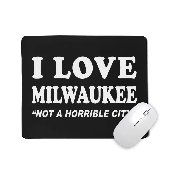 I Love Milwaukee Wisconsin Pride Design Mousepad