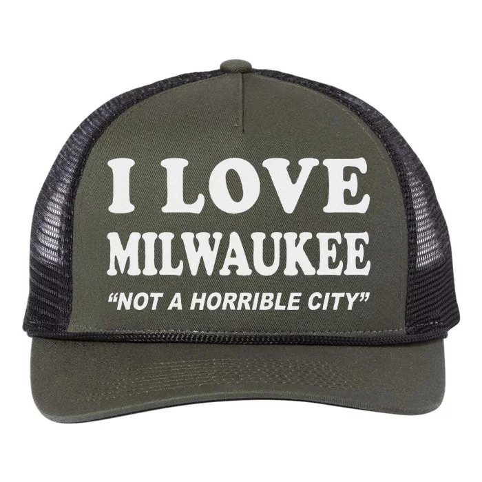 I Love Milwaukee Wisconsin Pride Design Retro Rope Trucker Hat Cap