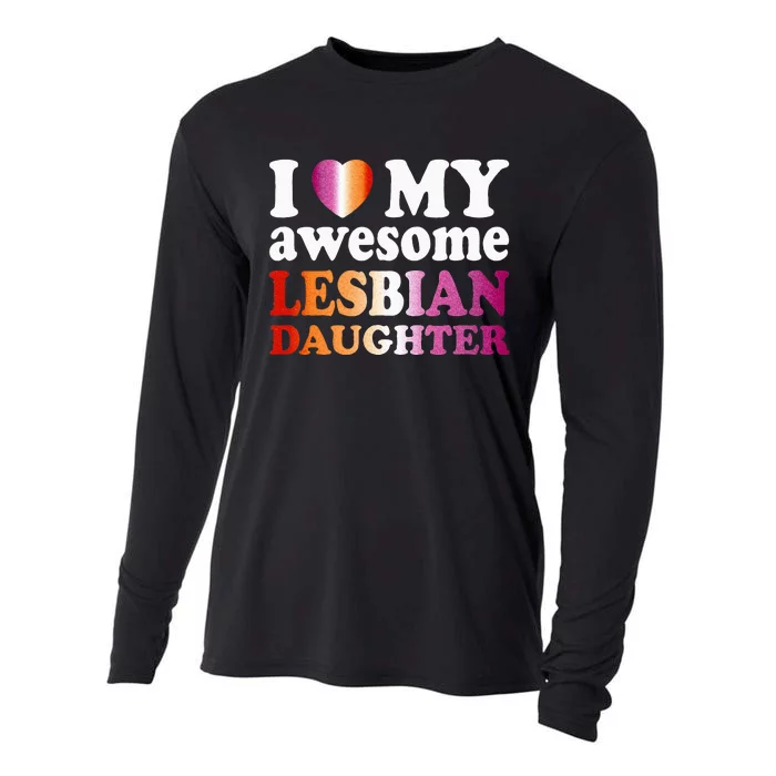 I Love My Awesome Lesbian Daughter Cooling Performance Long Sleeve Crew