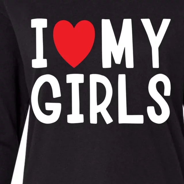 I Love My Family Celebration Cute Gift Womens Cotton Relaxed Long Sleeve T-Shirt