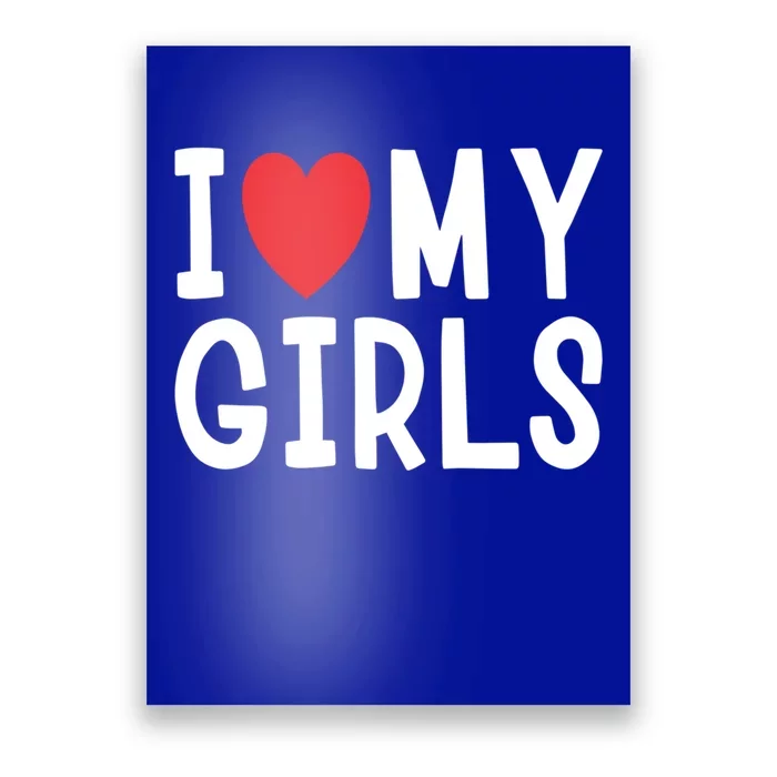 I Love My Family Celebration Cute Gift Poster