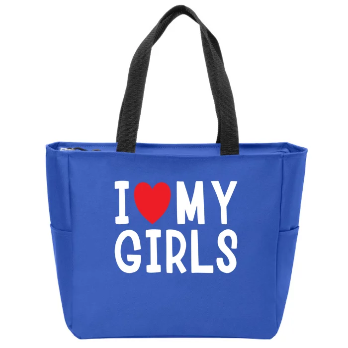 I Love My Family Celebration Cute Gift Zip Tote Bag