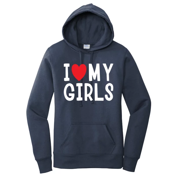 I Love My Family Celebration Cute Gift Women's Pullover Hoodie