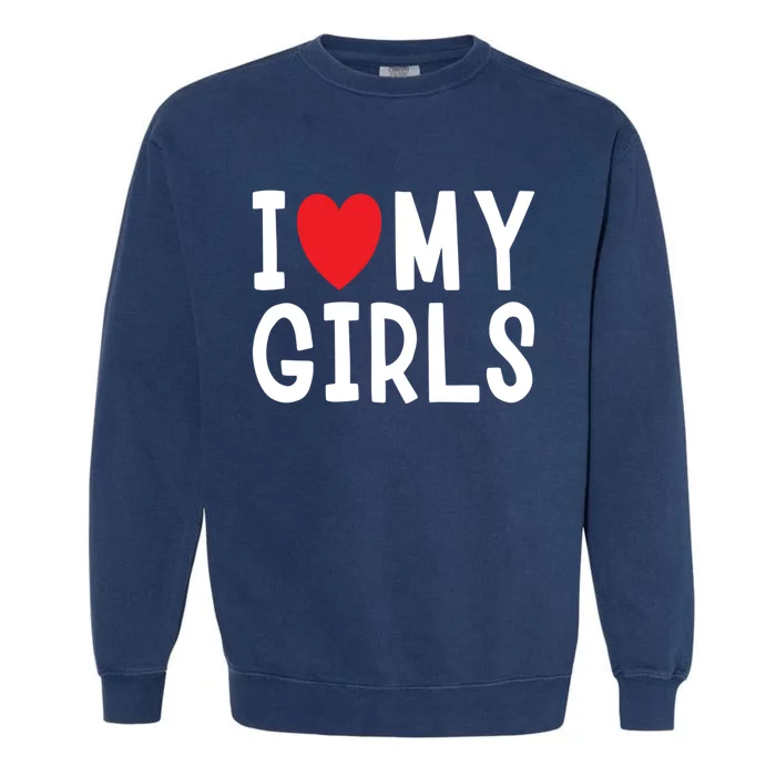 I Love My Family Celebration Cute Gift Garment-Dyed Sweatshirt