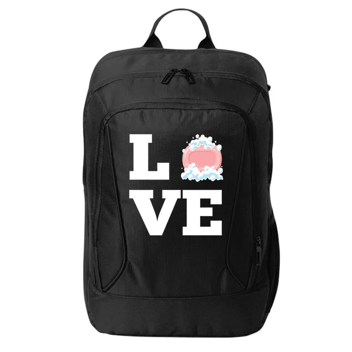 I Love Making Soap Handmade Soap Maker Gift City Backpack