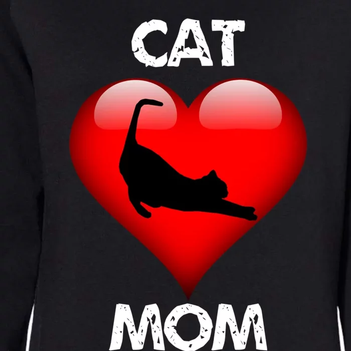 I Love My Cat Cat Mom Funny Gift Womens California Wash Sweatshirt