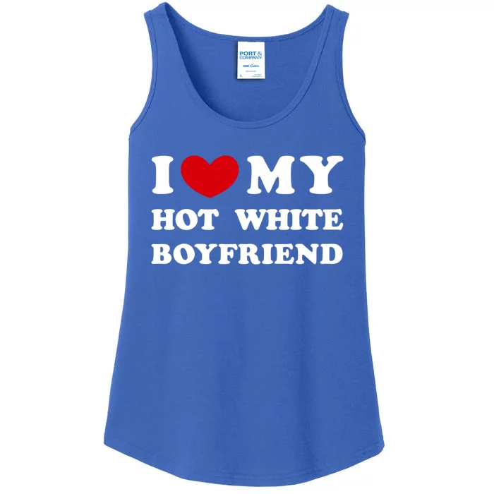 I Love My Hot White Friend Cool Gift Ladies Essential Tank