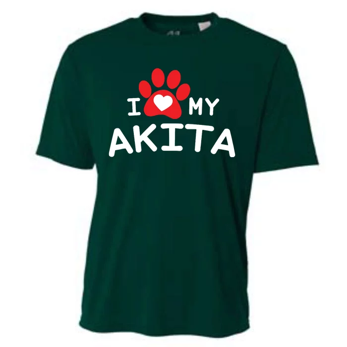 I Love My Akita Akita Dog Cooling Performance Crew T-Shirt