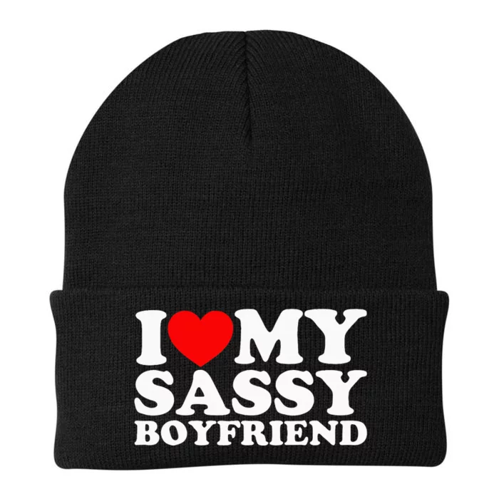 I Love My Sassy Boyfriend Bf Knit Cap Winter Beanie