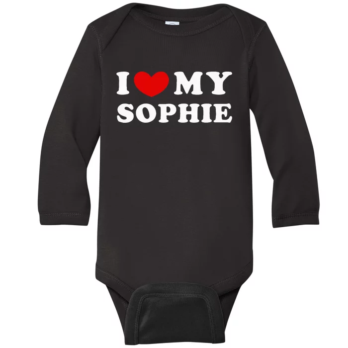 I Love My Sophie Baby Long Sleeve Bodysuit