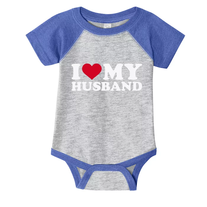 I Love My Husband Infant Baby Jersey Bodysuit