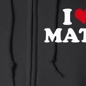 I Love Math Full Zip Hoodie