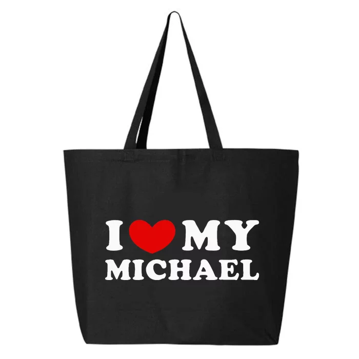 I Love My Michael 25L Jumbo Tote