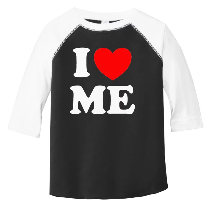 I Love Me I Red Heart Me Toddler Fine Jersey T-Shirt