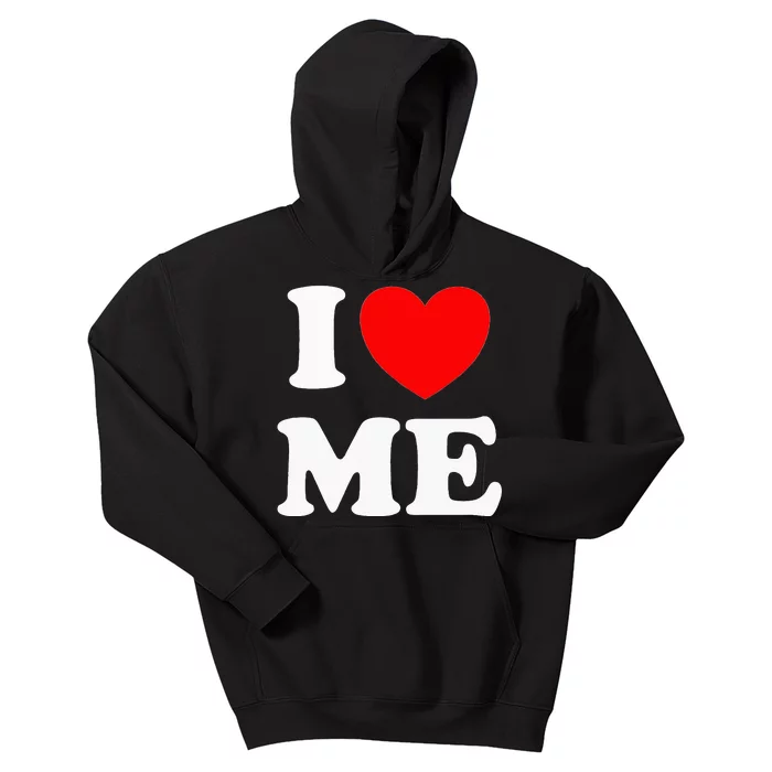 I Love Me I Red Heart Me Kids Hoodie