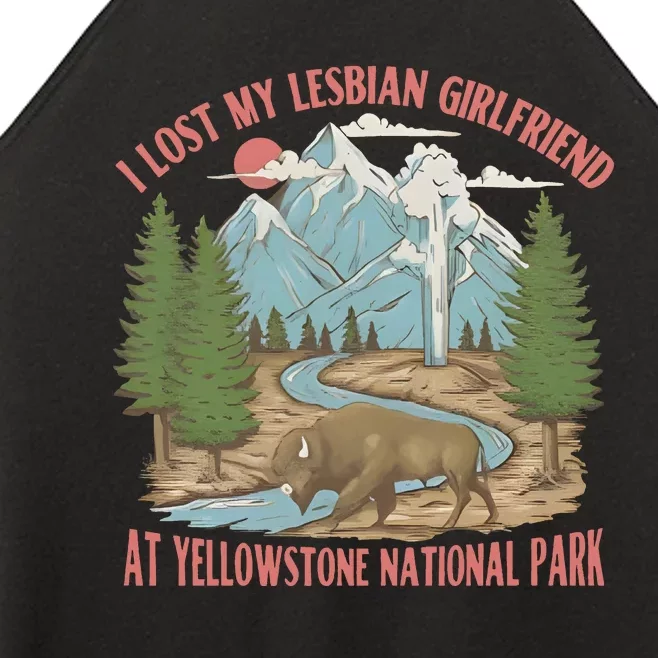 I Lost My Lesbian Girlfriend At Yellowstone National Park Women’s Perfect Tri Rocker Tank