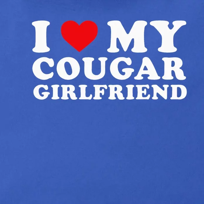 I Love My Cougar Girlfriend I Heart My Cougar GF Zip Tote Bag