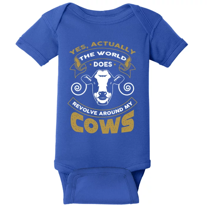 I Love My Cows Funny Cows Meaningful Gift Baby Bodysuit