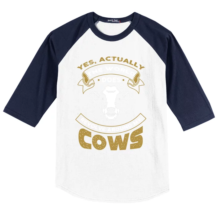 I Love My Cows Funny Cows Meaningful Gift Baseball Sleeve Shirt