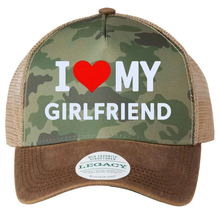 I Love My Hot Girlfriend I Heart My Hot Girlfriend Gf Couple Legacy Tie Dye Trucker Hat