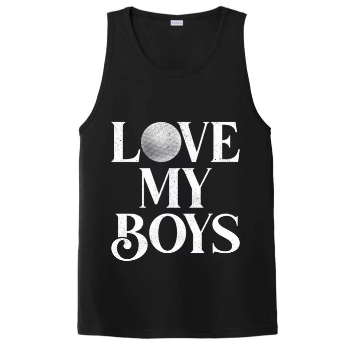 I Love My Golf Funny Golf Dad Fathers Day Gift Performance Tank