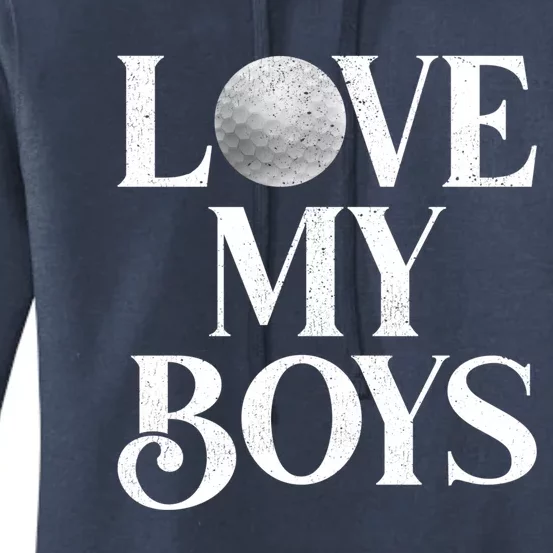 I Love My Golf Funny Golf Dad Fathers Day Gift Women's Pullover Hoodie