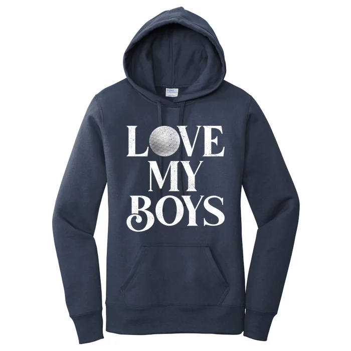 I Love My Golf Funny Golf Dad Fathers Day Gift Women's Pullover Hoodie