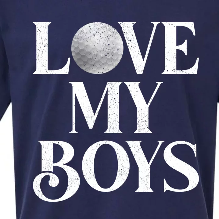 I Love My Golf Funny Golf Dad Fathers Day Gift Sueded Cloud Jersey T-Shirt