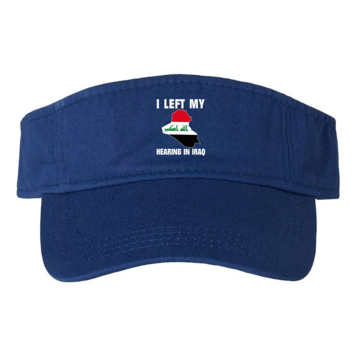 I Left My Hearing In Iraq Valucap Bio-Washed Visor