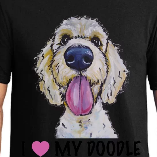 I Love My Doodle Gift Golden Doodle Gift Pajama Set